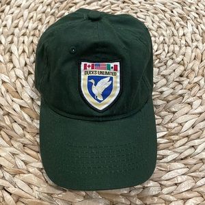 Ducks unlimited flag patch cap